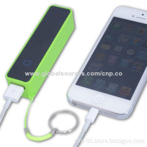 Practical and Convenient 2,200mAh Portable Power Banks for iPod, iPhone, Sized 97 x 22 x 25mm